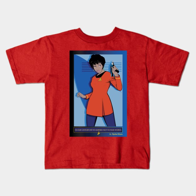 Uhura Kids T-Shirt by Pop Art Saints